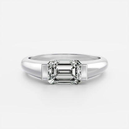 Solitaire- 1.0 CT Oval Moissanite Engagement Ring