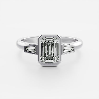 Solitaire- 1.0 CT Oval Moissanite Engagement Ring