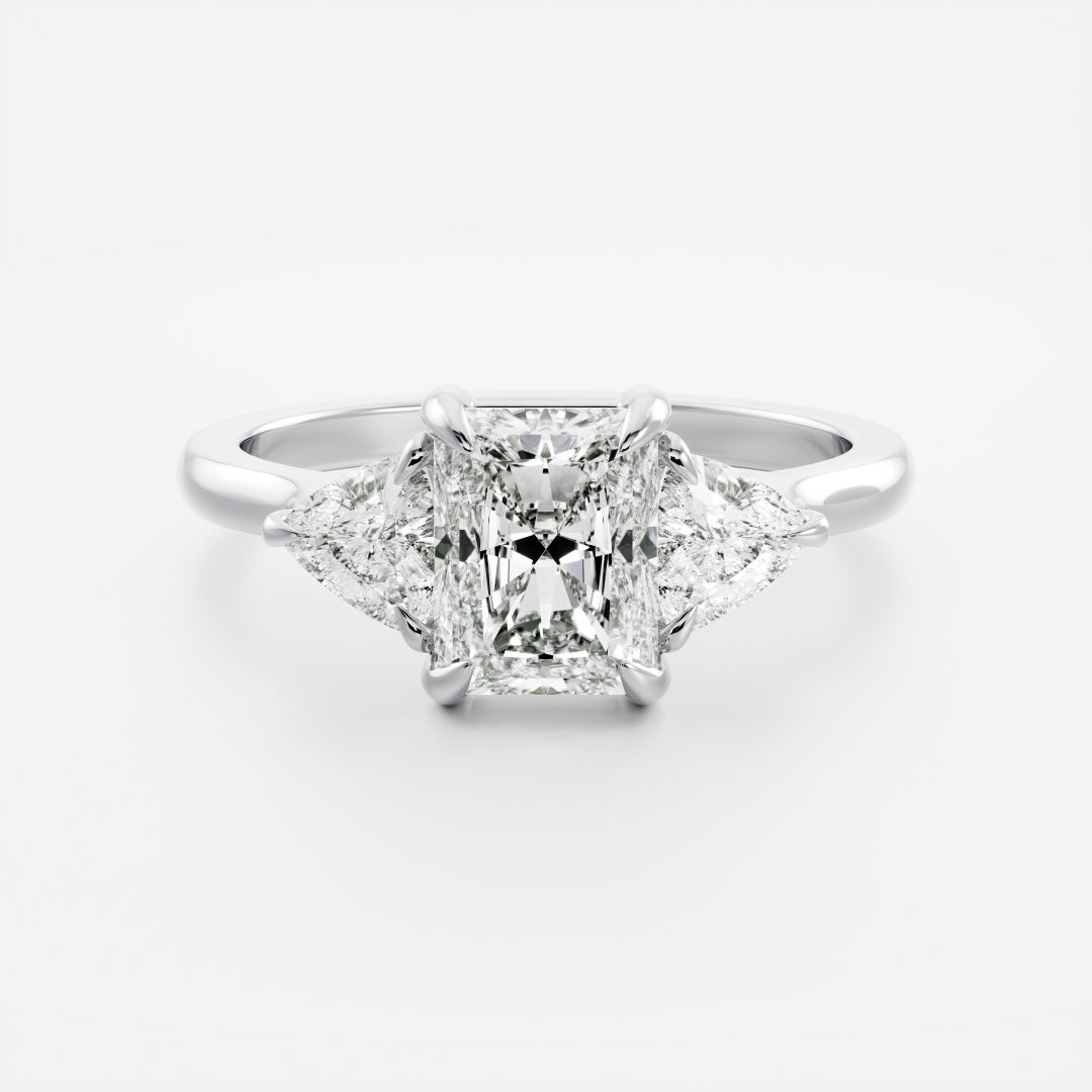 Solitaire- 1.0 CT Oval Moissanite Engagement Ring