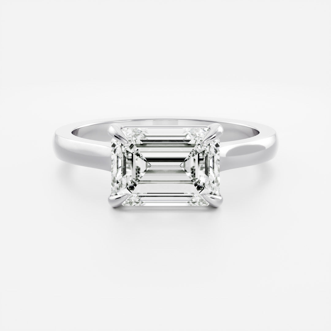 Solitaire- 1.0 CT Oval Moissanite Engagement Ring