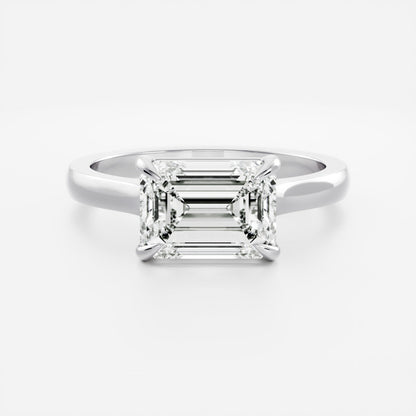 Solitaire- 1.0 CT Oval Moissanite Engagement Ring
