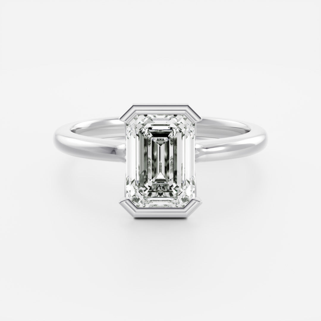 Solitaire- 1.0 CT Oval Moissanite Engagement Ring