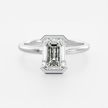 Solitaire- 1.0 CT Oval Moissanite Engagement Ring