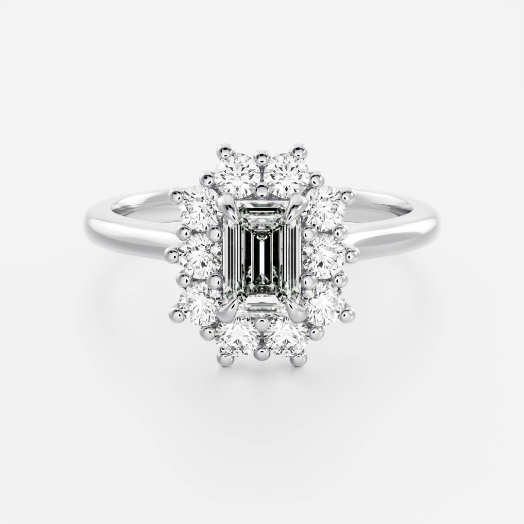 Solitaire- 1.0 CT Oval Moissanite Engagement Ring