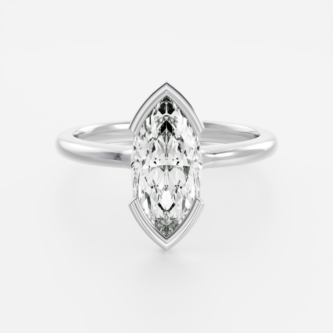 Solitaire-Oval Lab Grown Diamond Engagement Ring