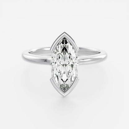 Solitaire-Oval Lab Grown Diamond Engagement Ring