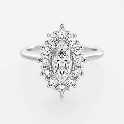 Solitaire- 1.0 CT Oval Moissanite Engagement Ring