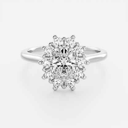 Solitaire-Oval Lab Grown Diamond Engagement Ring