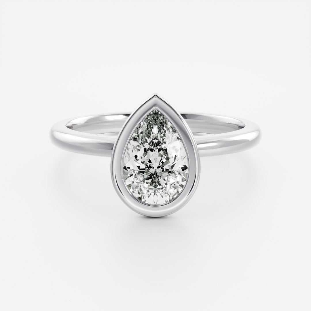 Solitaire-Oval Lab Grown Diamond Engagement Ring