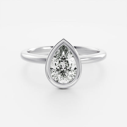 Solitaire-Oval Lab Grown Diamond Engagement Ring