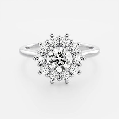 Solitaire-Oval Lab Grown Diamond Engagement Ring