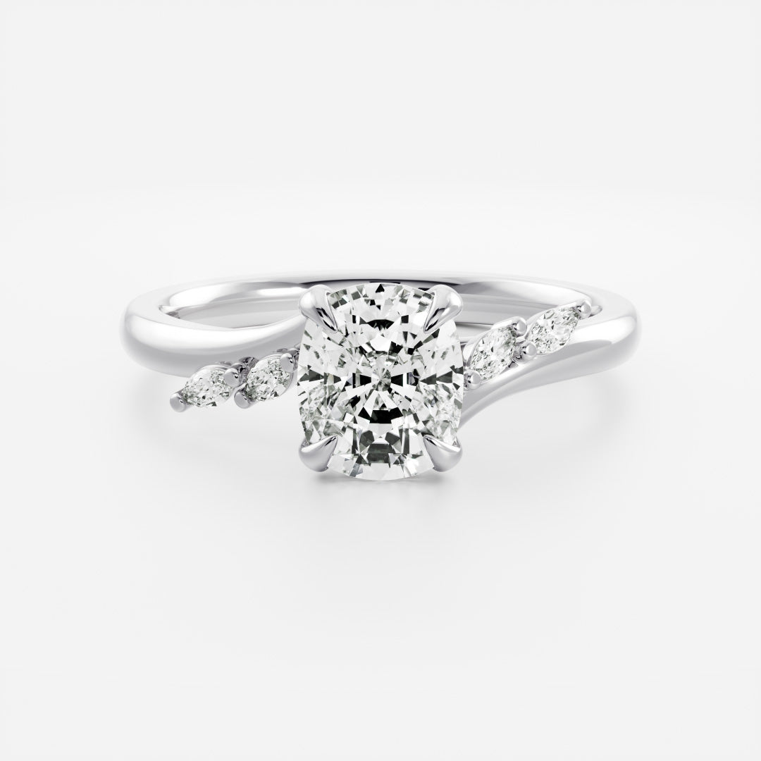 Solitaire-Oval Lab Grown Diamond Engagement Ring