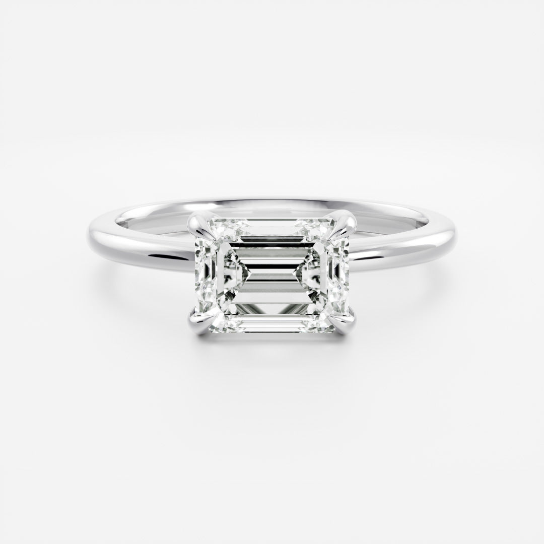 Solitaire- 1.0 CT Oval Moissanite Engagement Ring