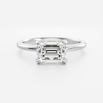 Solitaire- 1.0 CT Oval Moissanite Engagement Ring