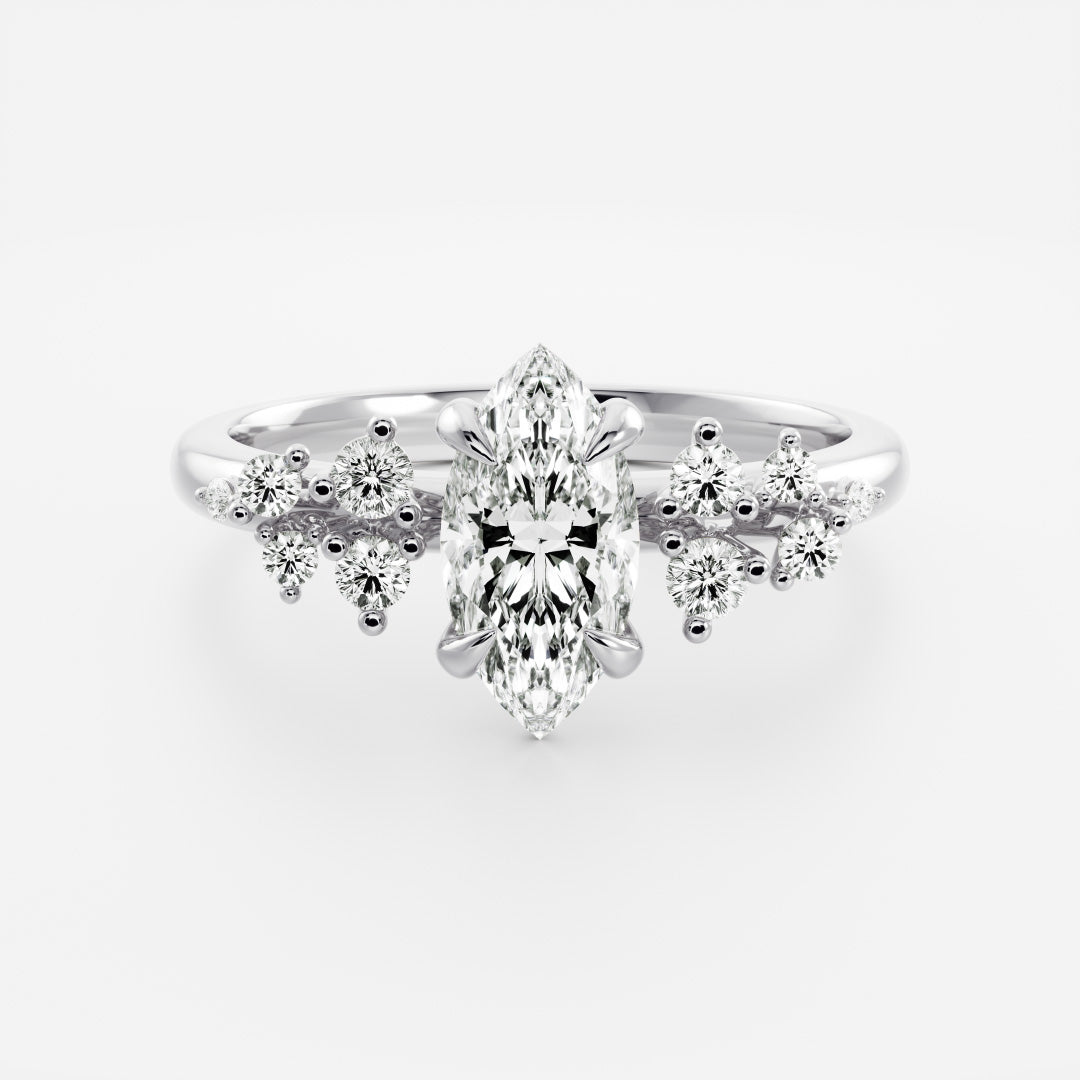 Solitaire-Oval Lab Grown Diamond Engagement Ring