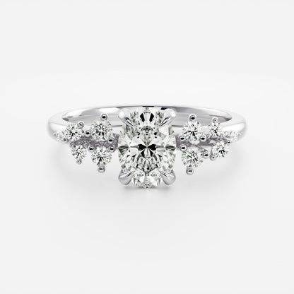 Solitaire-Oval Lab Grown Diamond Engagement Ring