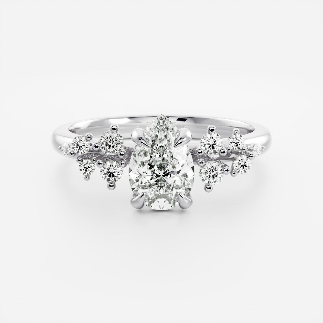 Solitaire- 1.0 CT Oval Moissanite Engagement Ring