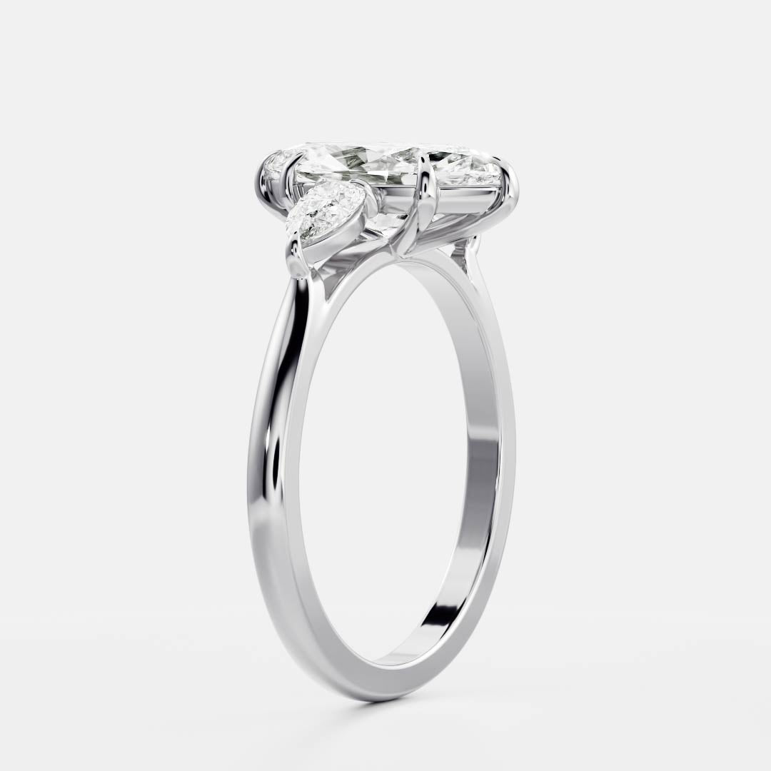Solitaire-Oval Lab Grown Diamond Engagement Ring