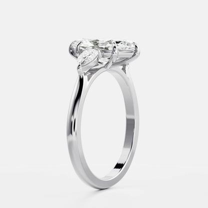 Solitaire-Oval Lab Grown Diamond Engagement Ring