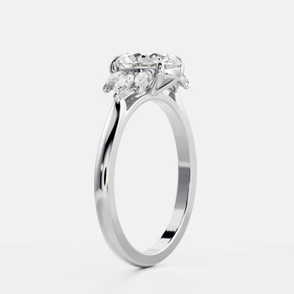 Solitaire- 1.0 CT Oval Moissanite Engagement Ring