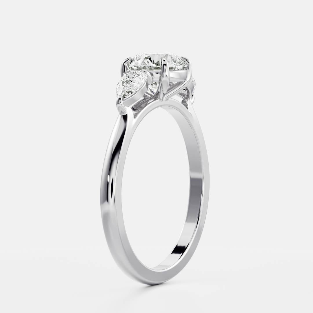 Solitaire- 1.0 CT Oval Moissanite Engagement Ring