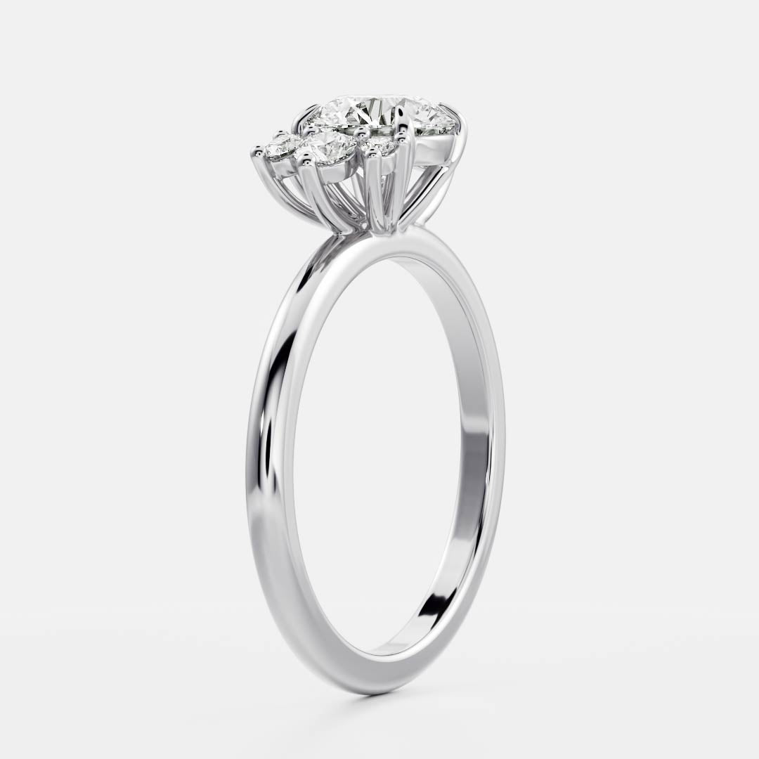 Solitaire- 1.0 CT Oval Moissanite Engagement Ring