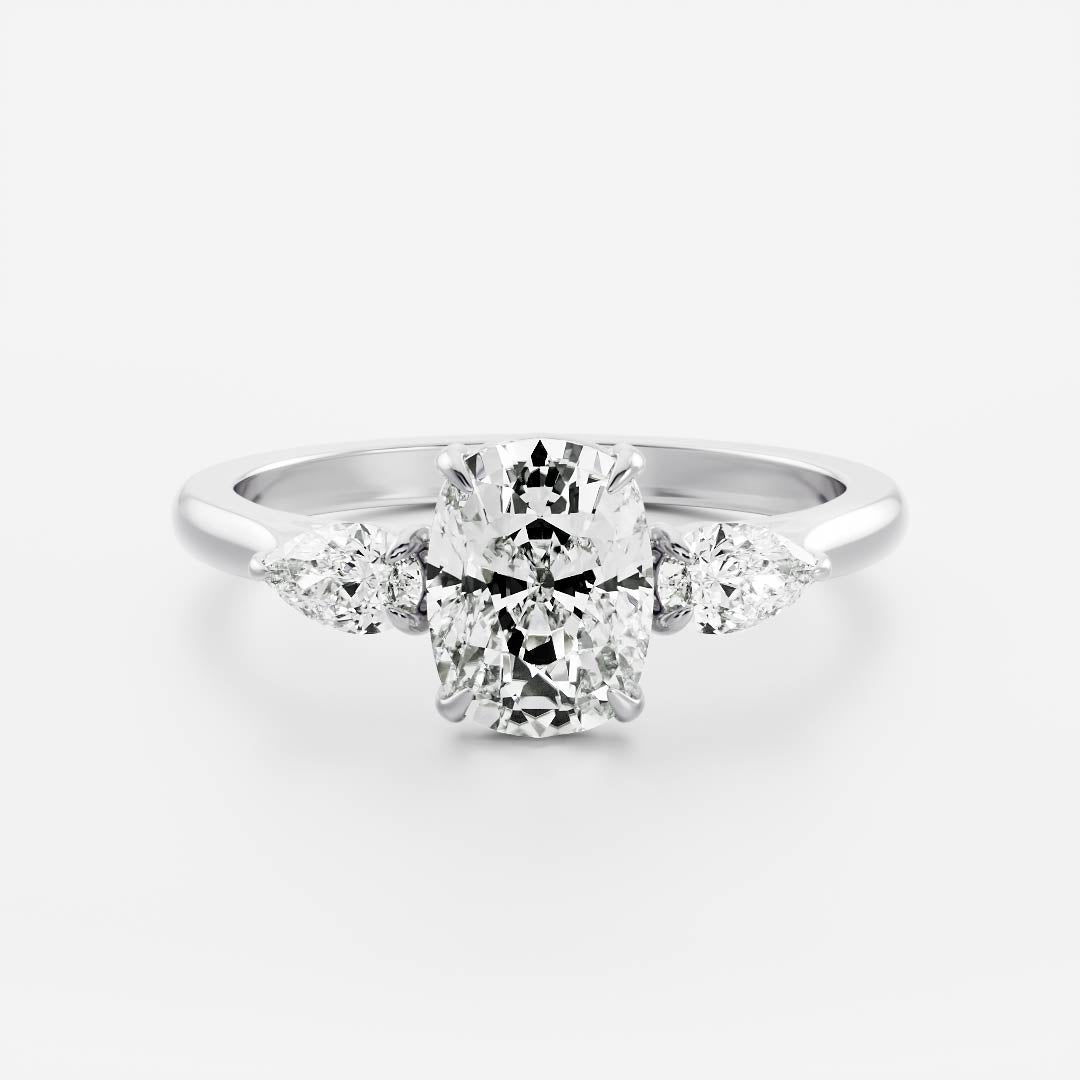 Solitaire- 1.0 CT Oval Moissanite Engagement Ring