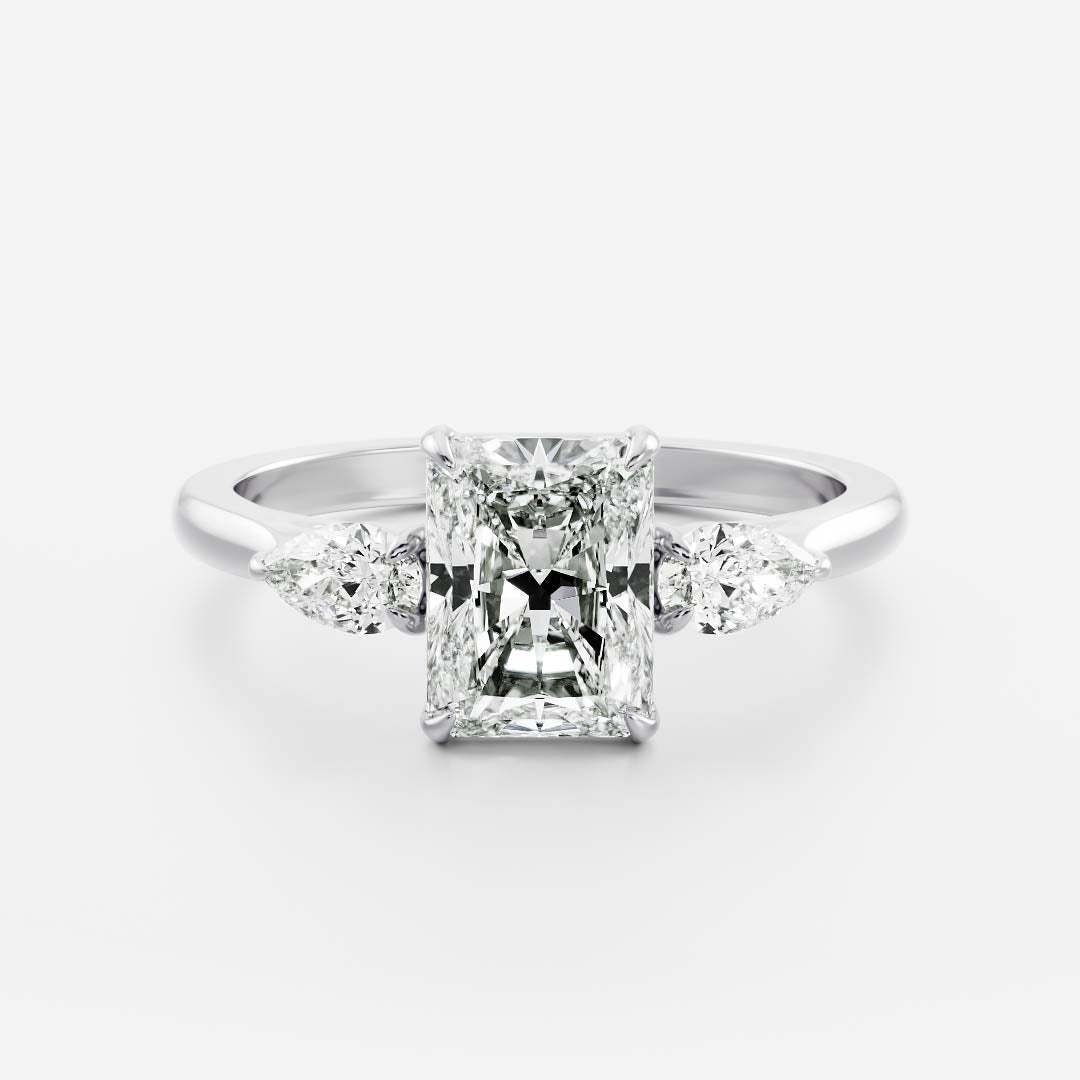 Solitaire- 1.0 CT Oval Moissanite Engagement Ring