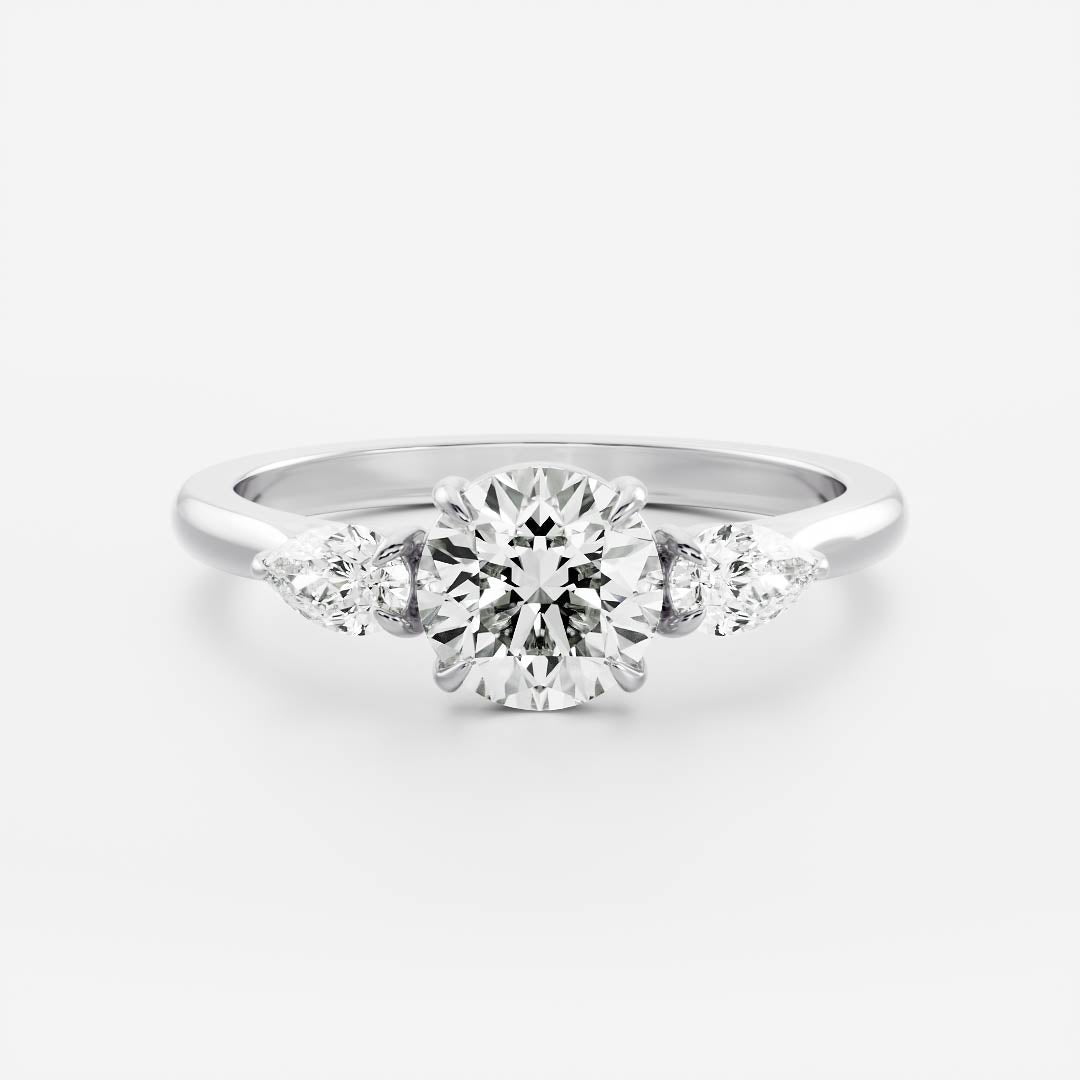 Solitaire- 1.0 CT Oval Moissanite Engagement Ring