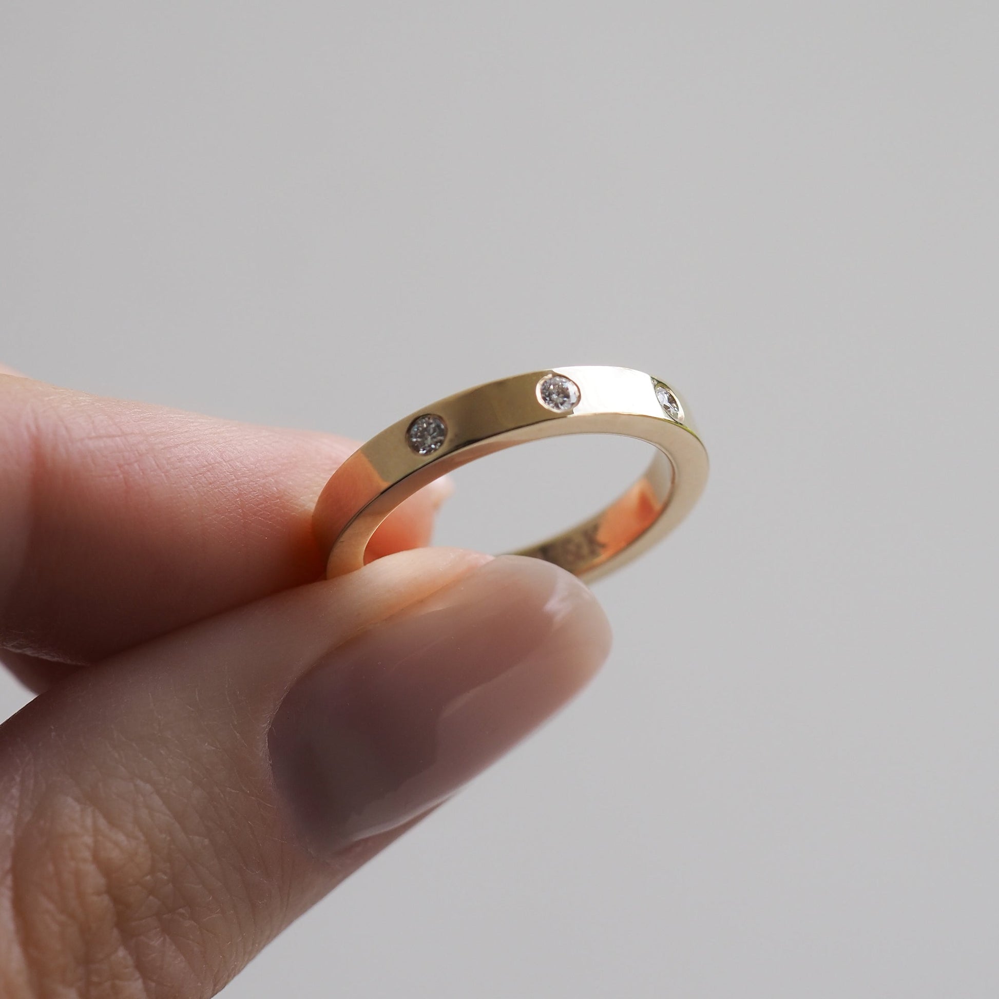 Elegant 0.50 TCW Round Lab Grown Diamond Wedding Band 1