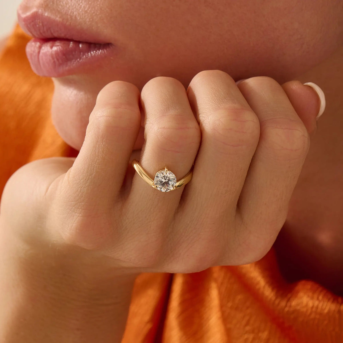 Solitaire Cathedral- 1.8 CT Cushion Lab Grown Diamond Wedding Band
