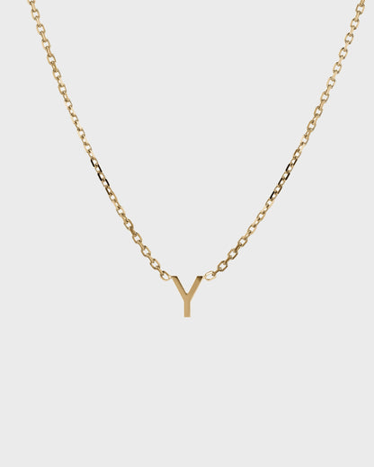 Elegant Gold Initial Choker Necklace 25