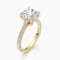 Load image into Gallery viewer, 2.8ct Round F- VS Hidden Halo & Pave Diamond Engagement Ring
