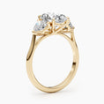 Load image into Gallery viewer, 2.7ct Oval F- VS 3 Stones Diamond Engagement Ring
