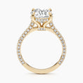 Load image into Gallery viewer, 2.8ct Round F- VS Hidden Halo & Pave Diamond Engagement Ring
