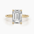 Load image into Gallery viewer, 3.01ct Emerald E- VS Solitaire Diamond Engagement Ring
