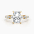 Load image into Gallery viewer, 4ct Radiant G- VS Dainty Diamond Engagement Ring
