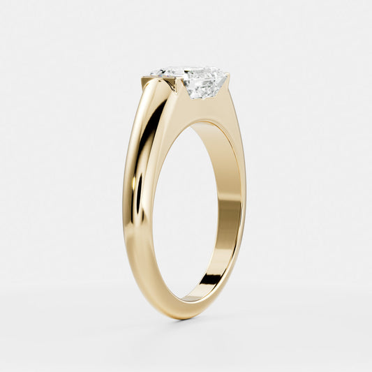 Solitaire- 1.0 CT Oval Moissanite Engagement Ring