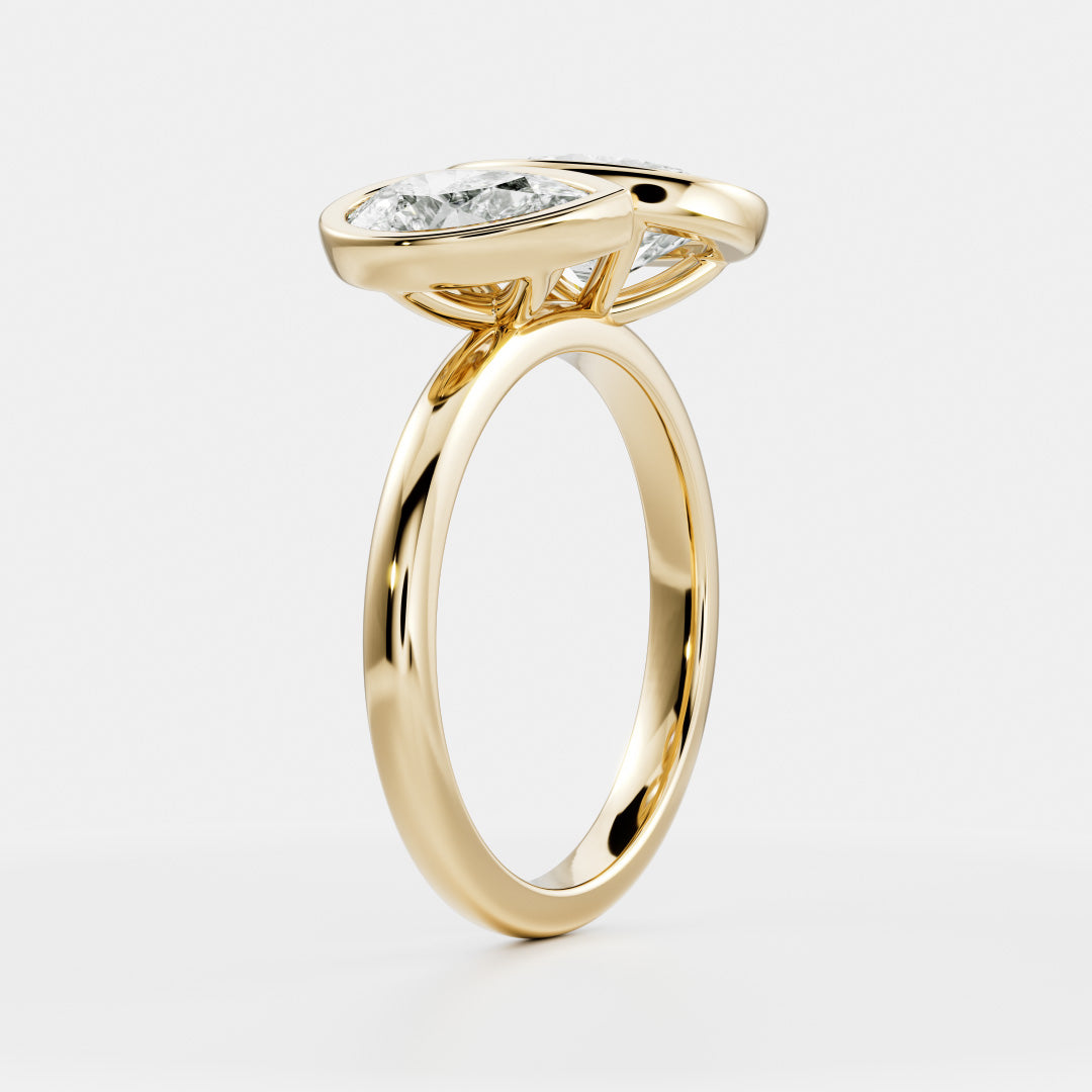 Solitaire-Oval Lab Grown Diamond Engagement Ring