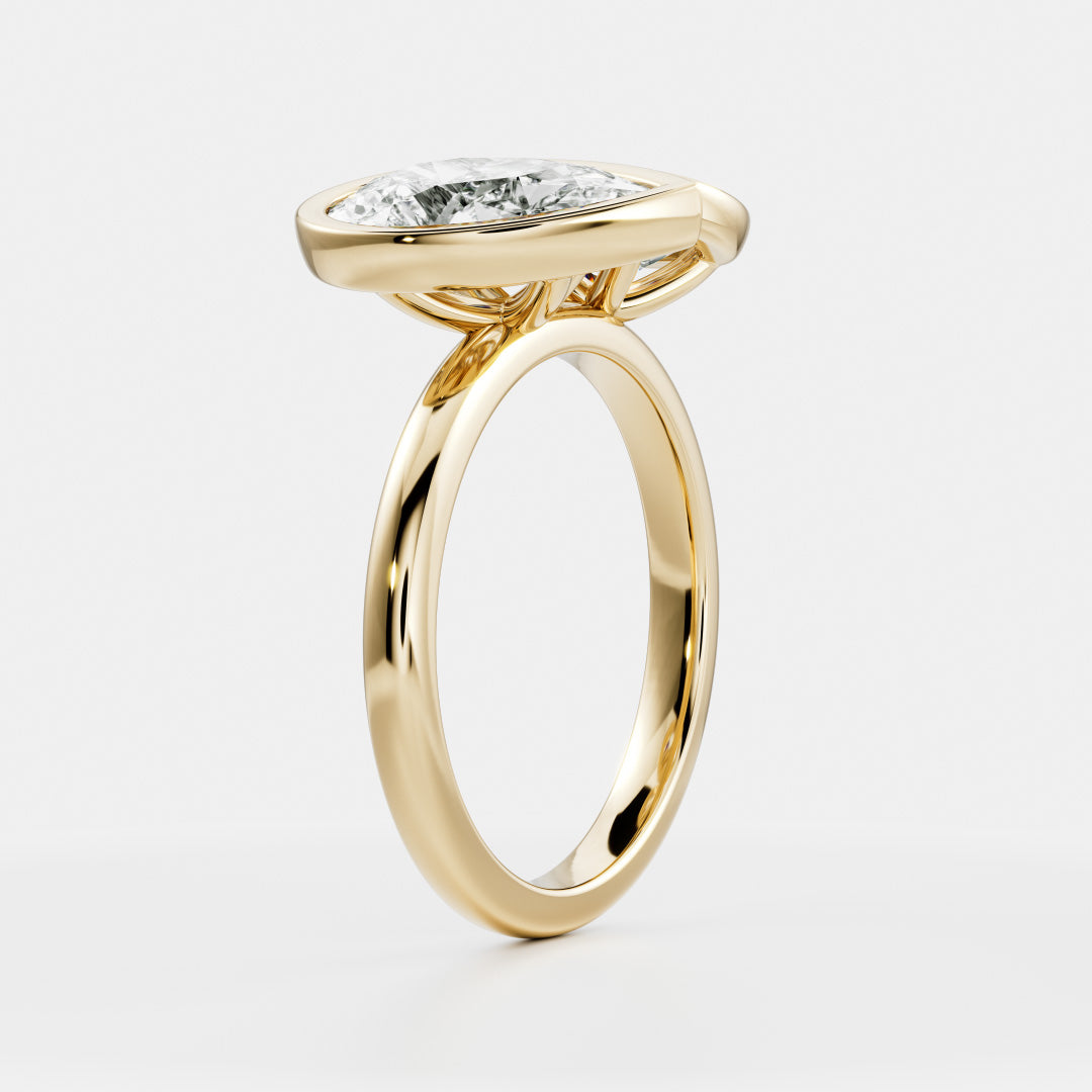 Solitaire-Oval Lab Grown Diamond Engagement Ring