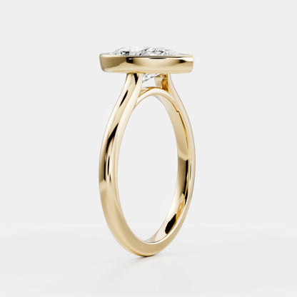 Solitaire-Oval Lab Grown Diamond Engagement Ring