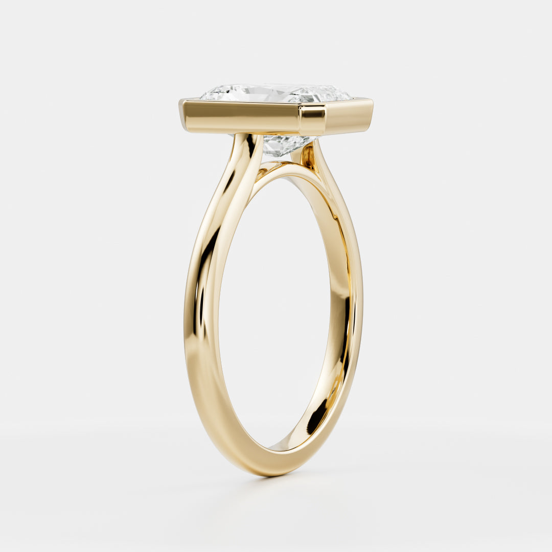 Solitaire-Oval Lab Grown Diamond Engagement Ring
