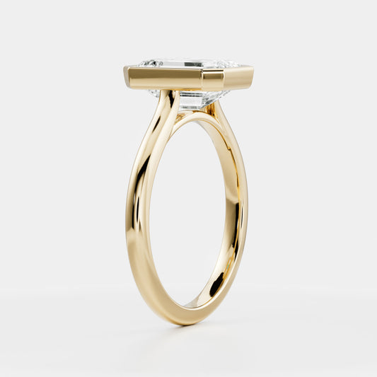 Solitaire-Oval Lab Grown Diamond Engagement Ring