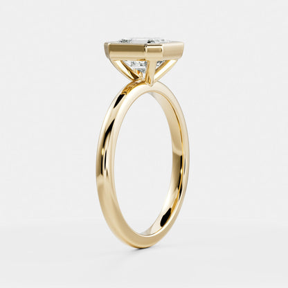 Solitaire- 1.0 CT Oval Moissanite Engagement Ring
