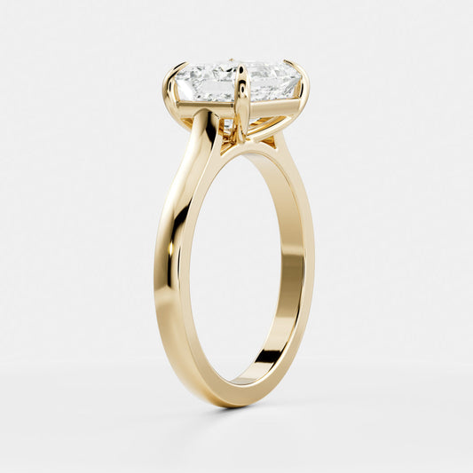 Solitaire- 1.0 CT Oval Moissanite Engagement Ring
