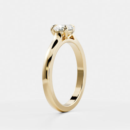 Solitaire- 1.0 CT Oval Moissanite Engagement Ring