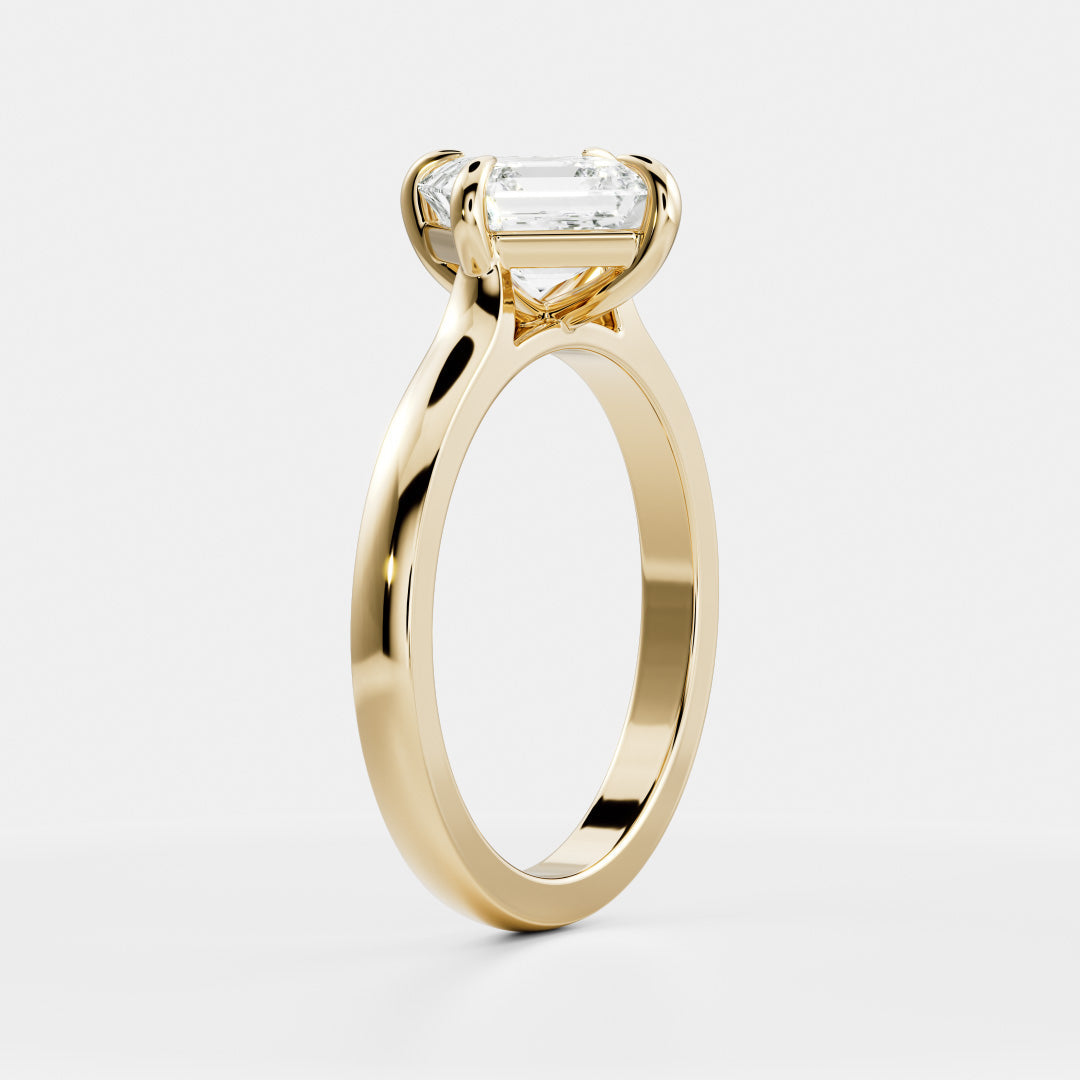 Solitaire- 1.0 CT Oval Moissanite Engagement Ring