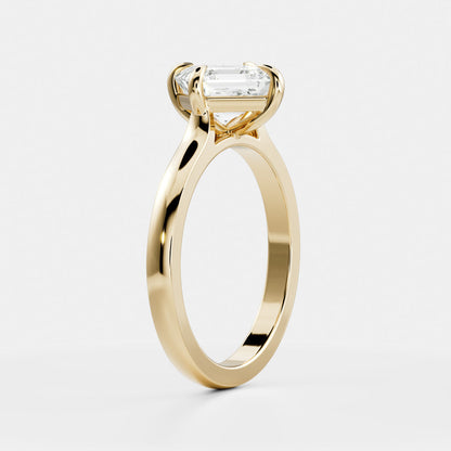 Solitaire- 1.0 CT Oval Moissanite Engagement Ring