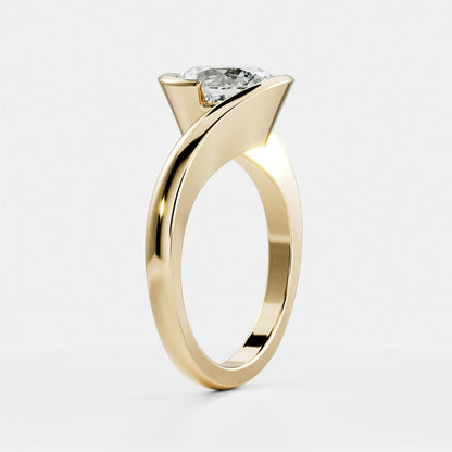 Solitaire-Oval Lab Grown Diamond Engagement Ring