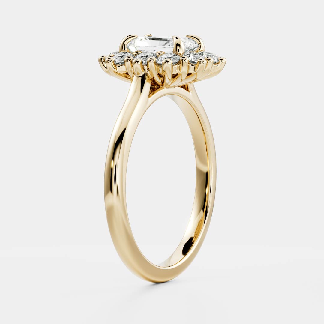 Solitaire- 1.0 CT Oval Moissanite Engagement Ring